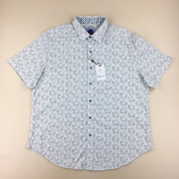 Robert Graham Balmoral Short Sleeve Shirt NWT $198 - Picture 3 of 12
